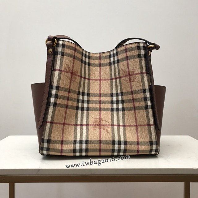 Burberry專門店新款格紋肩背托特包 巴寶莉經典購物袋 yxb1438